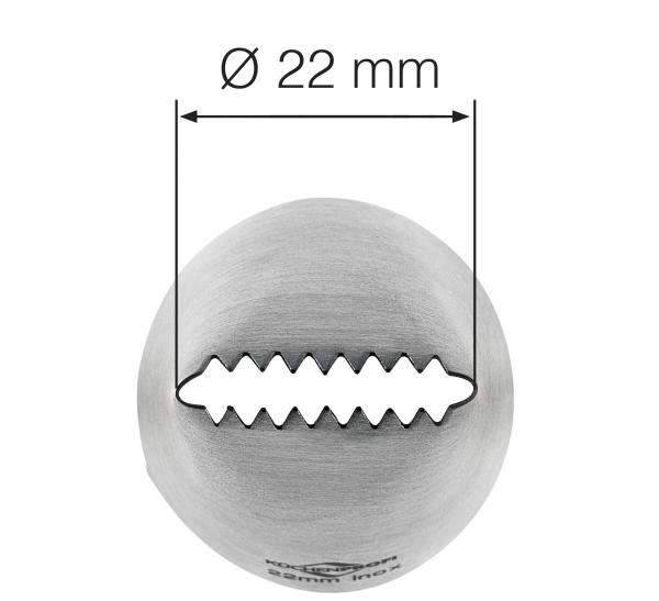 Küchenprofi Bake Sternbandtülle 22 mm 08 0551 28 22